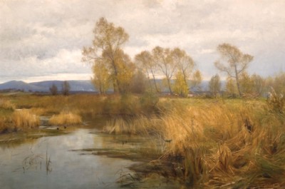 The Purbeck Hills from the River Frome, Frederick Whitehead, 1894 The Purbeck Hills from the River Frome, Frederick Whitehead, 1894