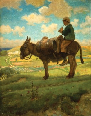 Donkey-Boy on Blackhill, Cerne Abbas, Joseph Benwell Clark, 1885 Donkey-Boy on Blackhill, Cerne Abbas, Joseph Benwell Clark, 1885