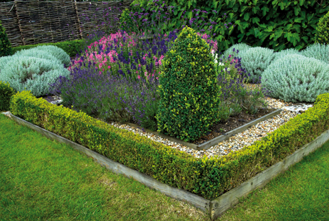 DAIRY HOUSE One of two charming knot gardens