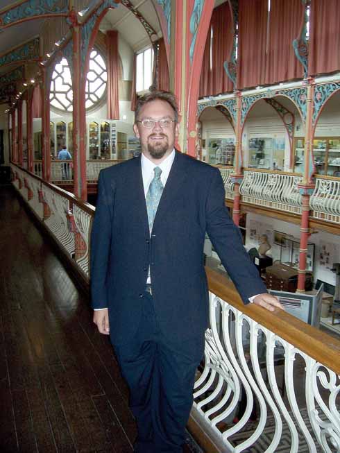 1010edLives1 Jon Murden in the gallery of the Dorset County Museum’s Victorian Hall