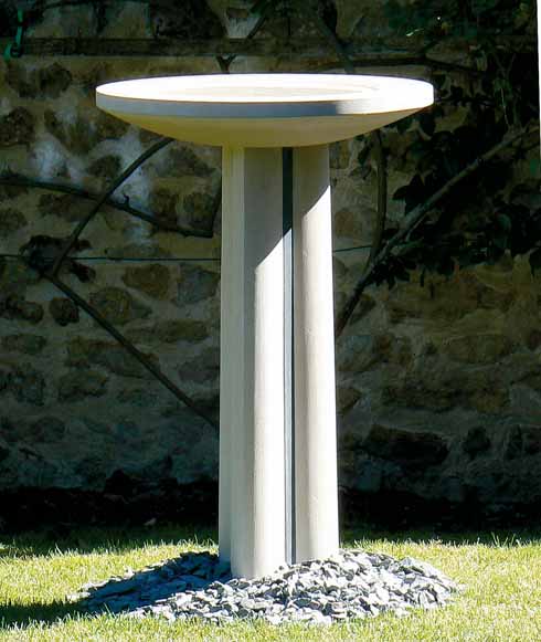 1110edLives2 An elegant birdbath of Portland stone and Cumbrian green slate