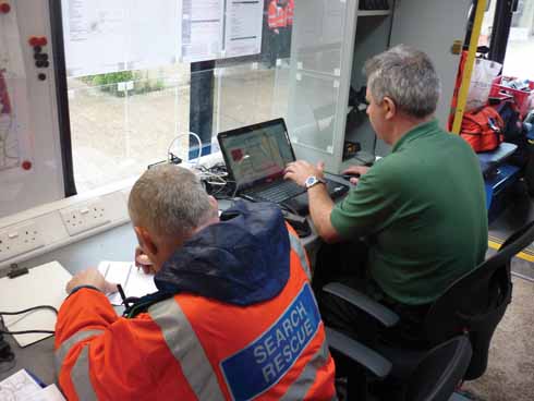 811edSAR3 Inside the control vehicle
