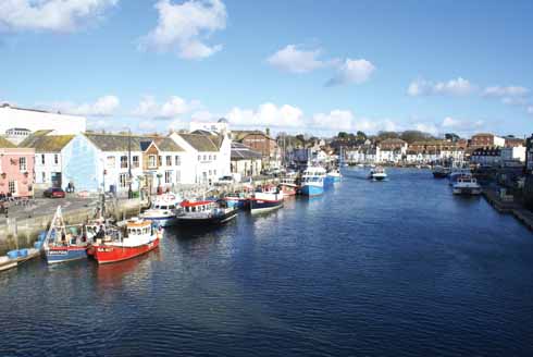 After the River Wey has tarried a while at Radipole Lake, it makes its exit to the sea through the marina at Weymouth, under the Town Bridge and then out between the port and Nothe Fort