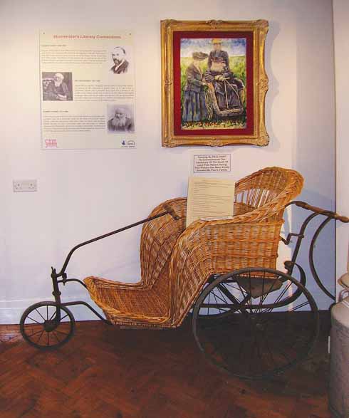 Stur’s literary heritage is celebrated in the museum, which has restored Robert Young’s Bath chair. The portrait behind it is by Paul Hart.
