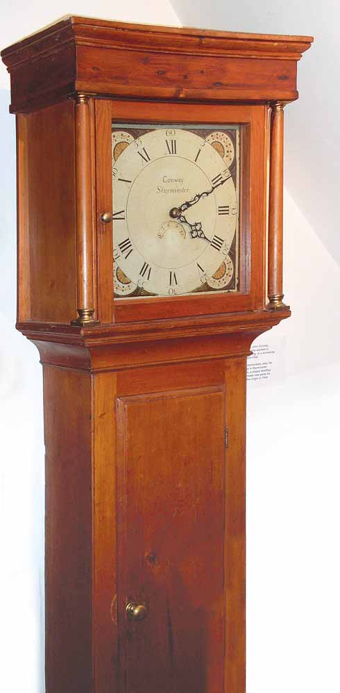 This long case clock has come home, as it was made by John Conway in the 19th century when he worked in the building which now houses the museum