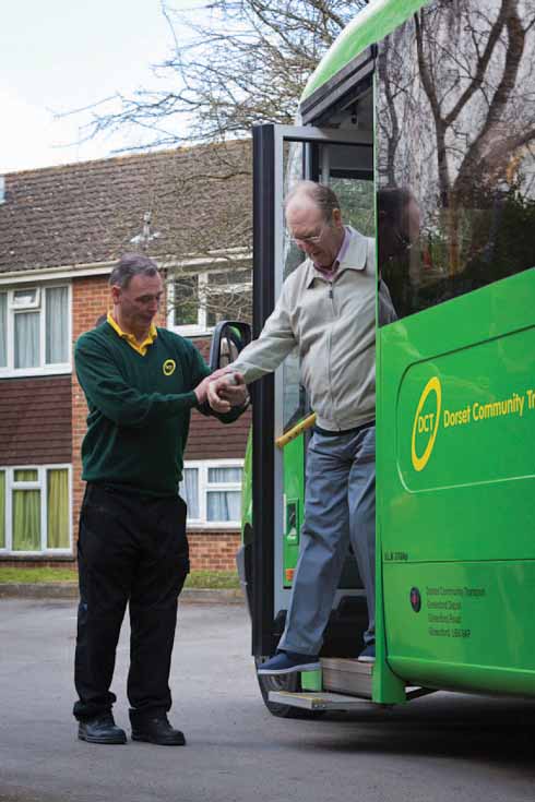 Getting out and about with others is a vital function of community transport. Dorset Community Transport runs a range of services for those without their own transport.