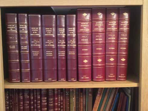 Dorset bibliophile Colin Jones’s collection includes these beautifully bound copies of all three editions of Hutchins’s History