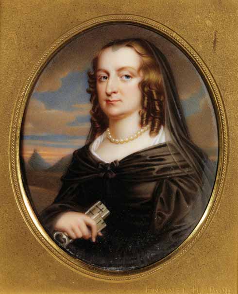 Lady Bankes by Henry Bone (1755-1834) from the Drawing Room at Kingston Lacy ((c) National Trust Images, Derrick E Witty