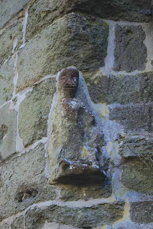 This small statue on the wall of St Peter's Church at the top of Gold Hill is just one of the many statues, finials, grotesques and general bits of masonry interest to be seen while wandering around Shaftesbury