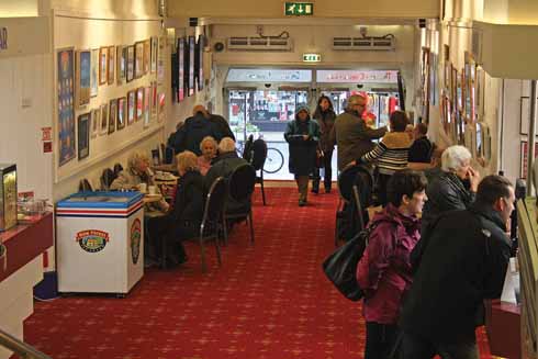 The Regent Centre foyer is not only the place to meet for a cup of coffee or tea, it is also home to a regularly changing art exhibition.