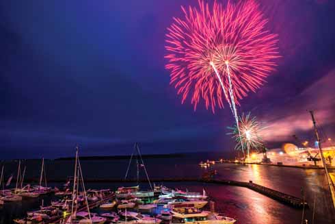 The Poole Harbour Boat Show will conclude with a spectacular firework display