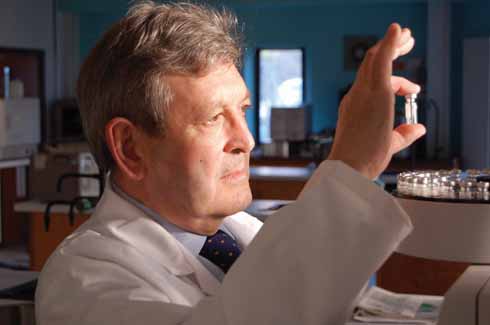 Professor David Osselton has access to more sophisticated tools for identifying toxins than tasting bodily fluids for hints of wolf's bane