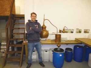 Rupert Holloway, one of the new generation of distillers