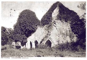 An early 20th-century picture postcard of Sturminster Castle