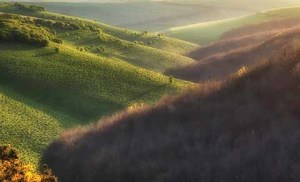 A roadside shot (with a longish focal length lens) from the C13 climbing out of Melbury Abbas at sunset in mid April
